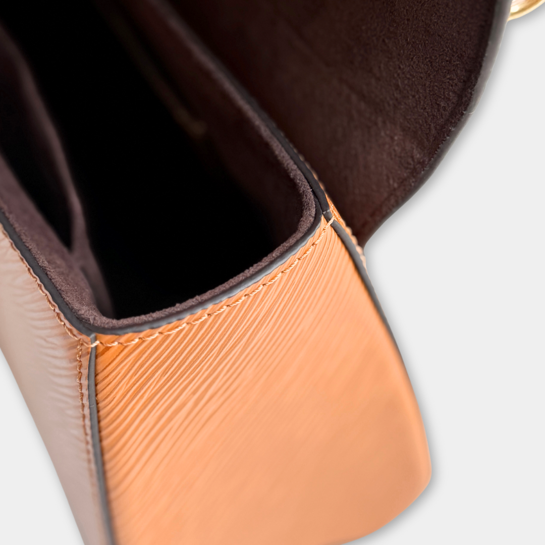 Louis Vuitton Gold Miel Brown Twist MM Bag Kelly's Authentic Boutique