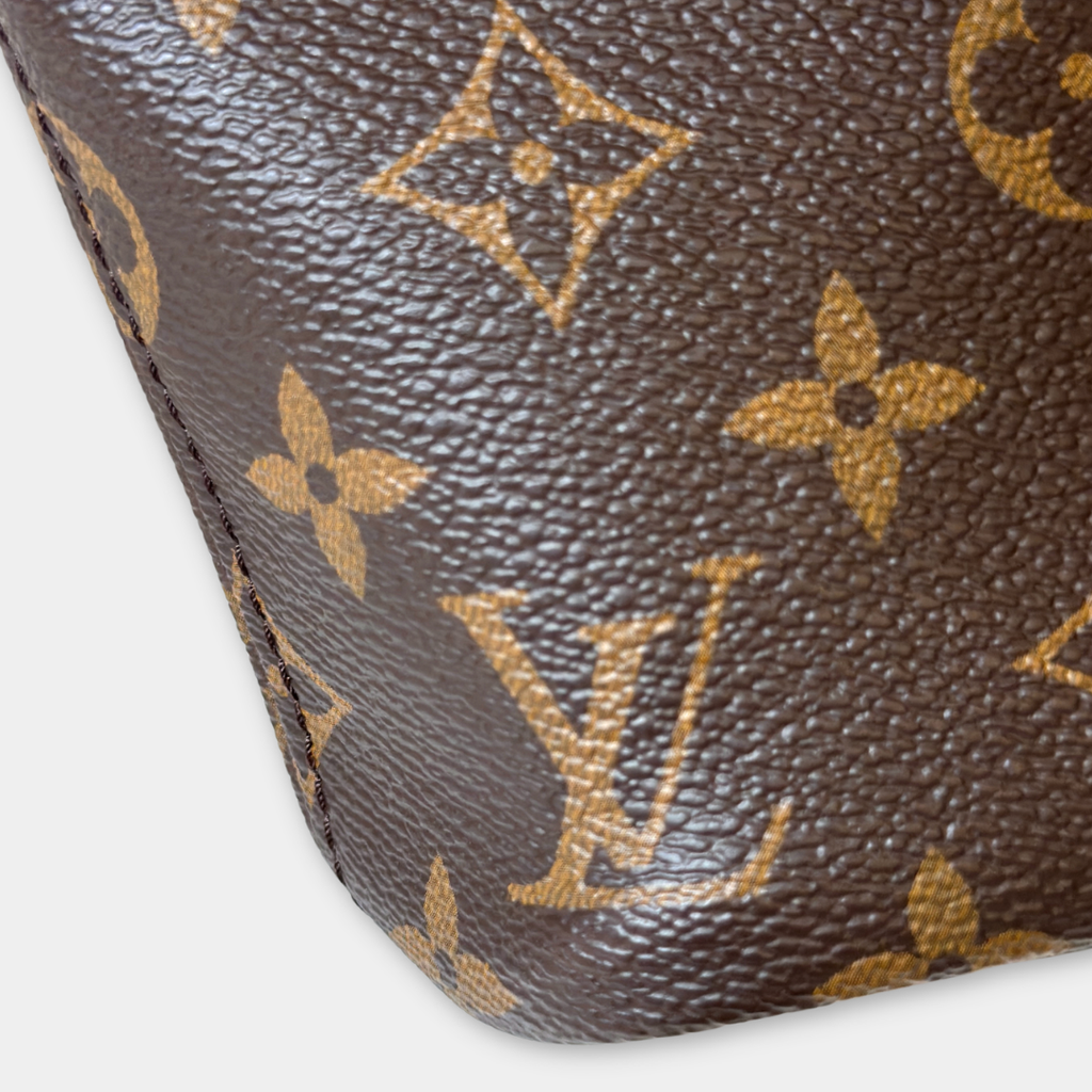 Louis Vuitton Microchip Monogram Neverfull BB Rose Peony Kelly's Authentic Boutique