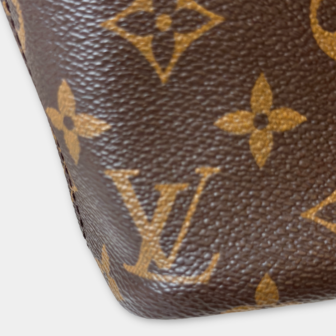 Louis Vuitton Microchip Monogram Neverfull BB Rose Peony Kelly's Authentic Boutique