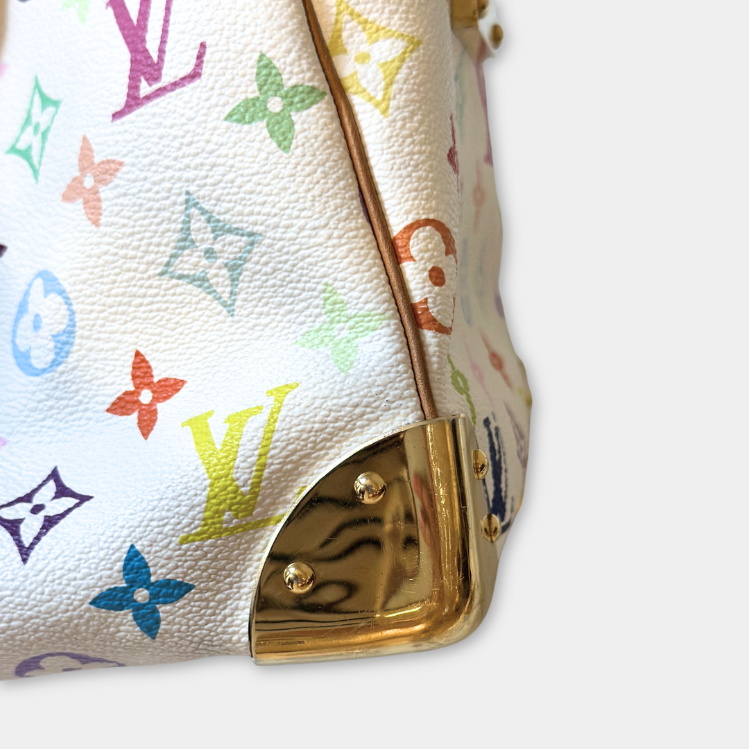 Louis Vuitton Murakami White Multicolore Speedy 30 Kelly's Authentic Boutique