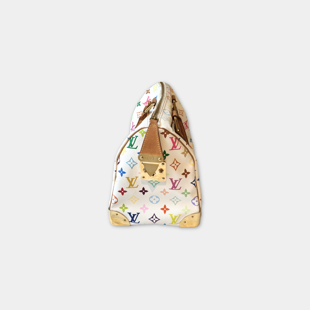 Louis Vuitton Murakami White Multicolore Speedy 30 Kelly's Authentic Boutique
