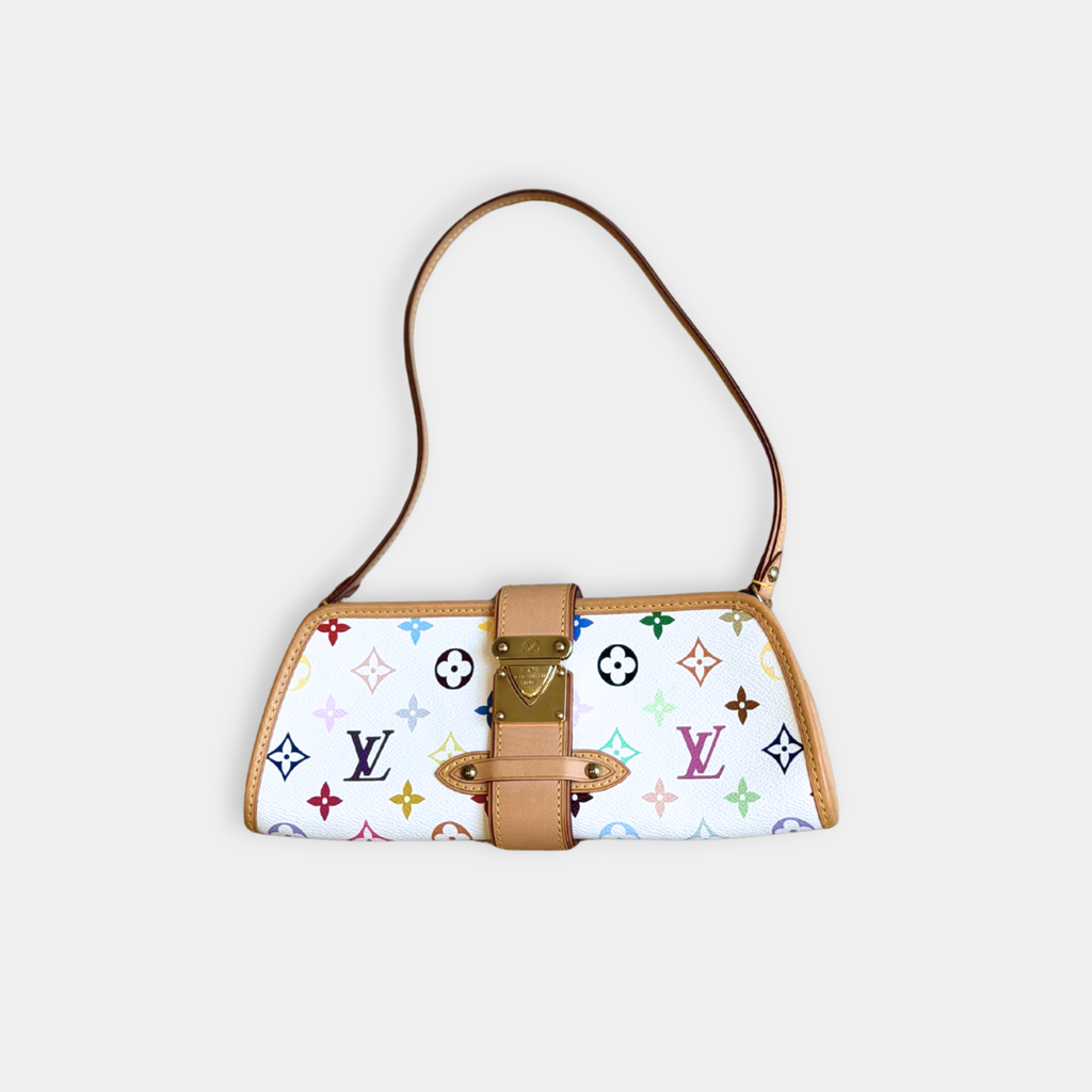Louis Vuitton White Multicolore Shirley Shoulder Bag Kelly's Authentic Boutique