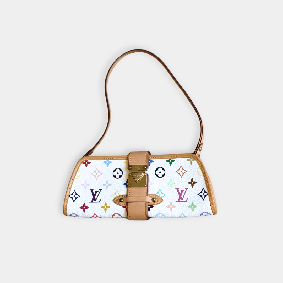 Louis Vuitton White Multicolore Shirley Shoulder Bag Kelly's Authentic Boutique