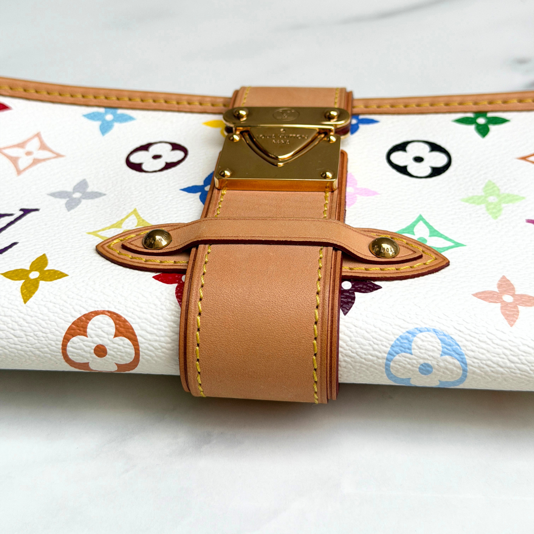 Louis Vuitton White Multicolore Shirley Shoulder Bag Kelly's Authentic Boutique