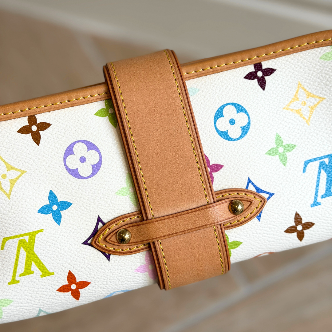 Louis Vuitton White Multicolore Shirley Shoulder Bag Kelly's Authentic Boutique