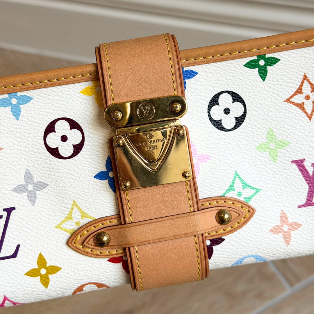Louis Vuitton White Multicolore Shirley Shoulder Bag Kelly's Authentic Boutique