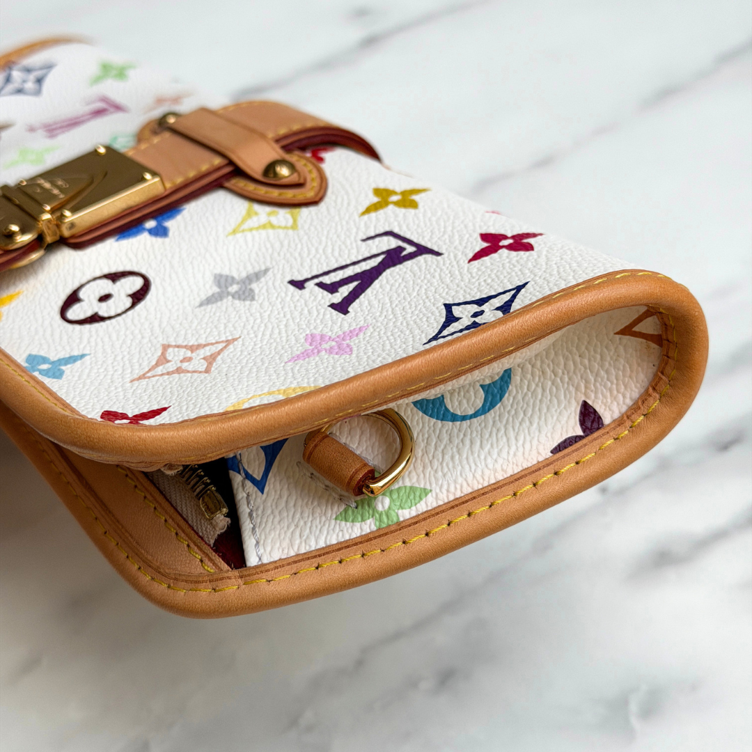 Louis Vuitton White Multicolore Shirley Shoulder Bag Kelly's Authentic Boutique