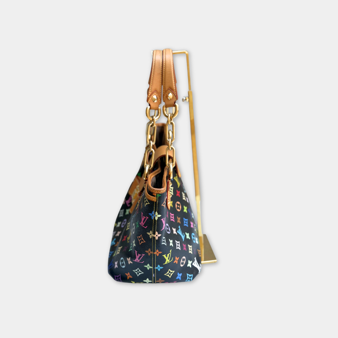 Louis Vuitton Takashi Murakami Black Multi-colour Annie GM Tote Kelly's Authentic Boutique