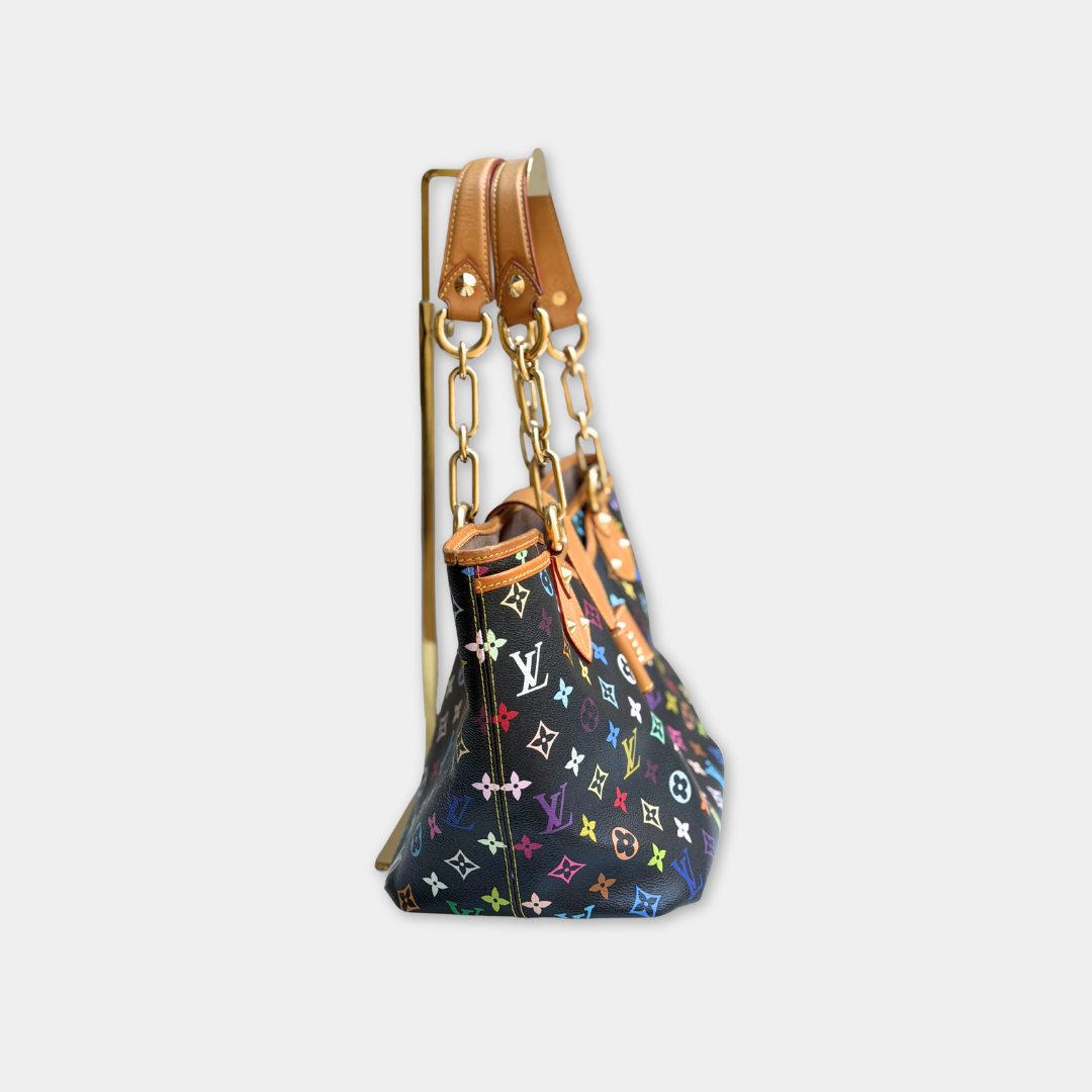 Louis Vuitton Takashi Murakami Black Multi-colour Annie GM Tote Kelly's Authentic Boutique