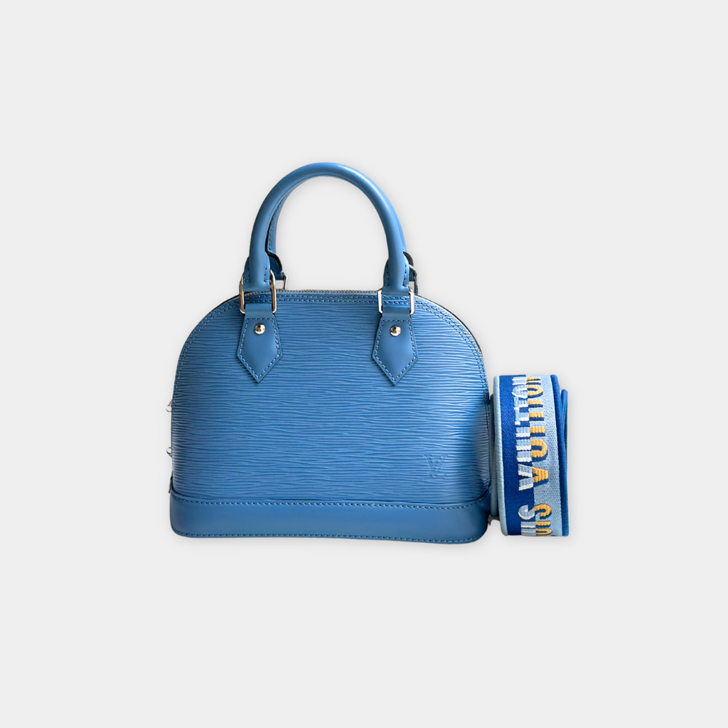 Louis Vuitton Baby Blue Epi Alma BB Kelly's Authentic Boutique