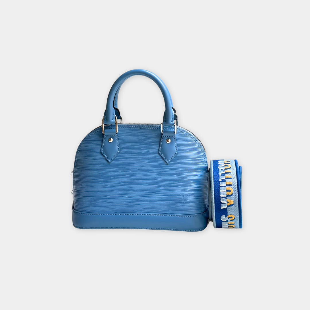Louis Vuitton Baby Blue Epi Alma BB Kelly's Authentic Boutique