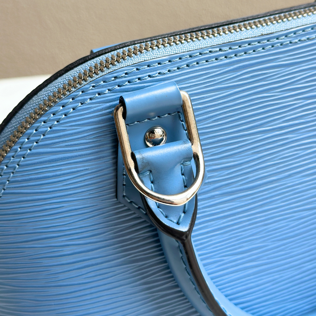 Louis Vuitton Baby Blue Epi Alma BB Kelly's Authentic Boutique