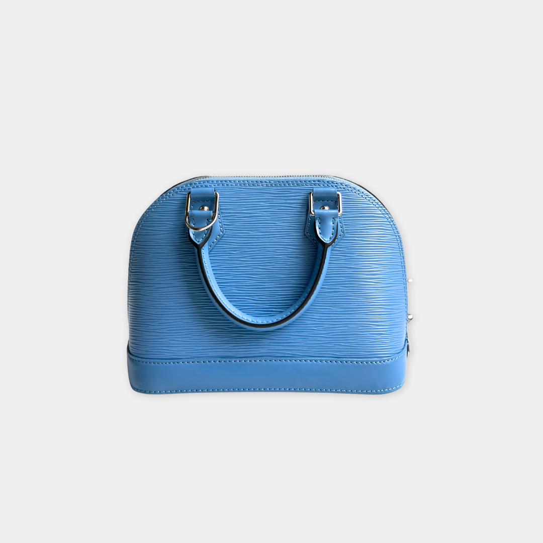 Louis Vuitton Baby Blue Epi Alma BB Kelly's Authentic Boutique