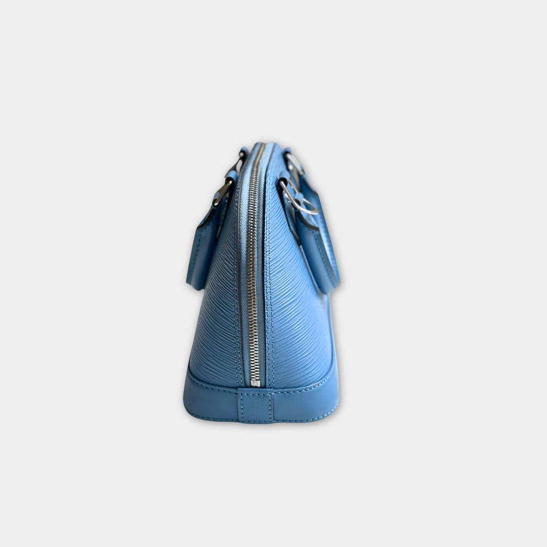 Louis Vuitton Baby Blue Epi Alma BB Kelly's Authentic Boutique