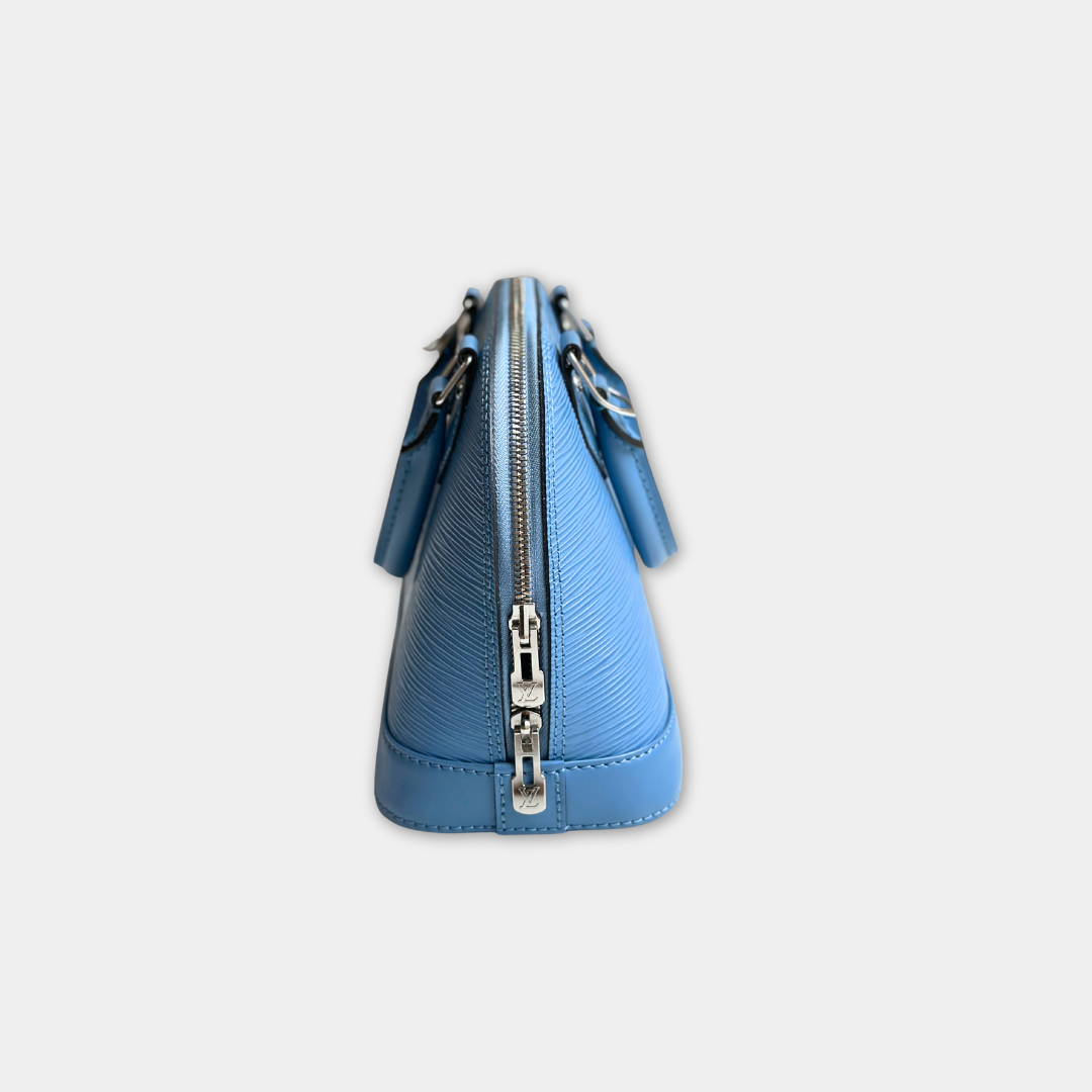 Louis Vuitton Baby Blue Epi Alma BB Kelly's Authentic Boutique