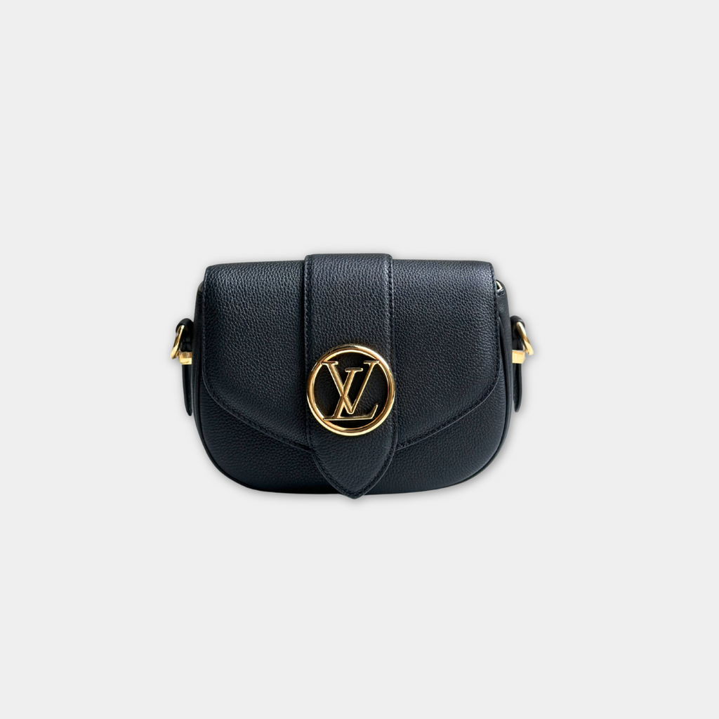 Louis Vuitton Microchipped Black Pont 9 Soft PM Kelly's Authentic Boutique