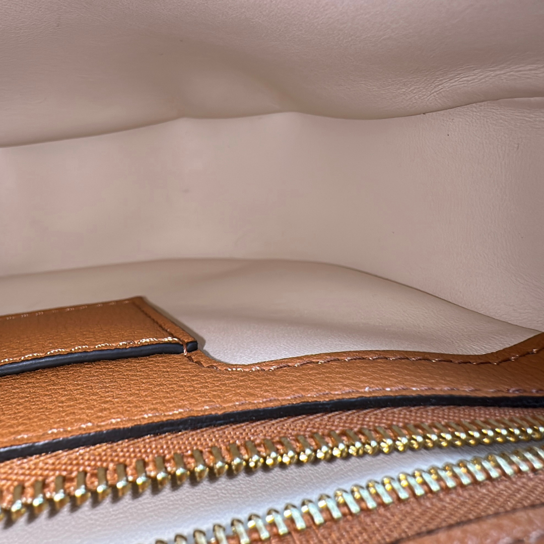 Louis Vuitton Microchipped Caramel Tan Pont 9 Soft MM Kelly's Authentic Boutique