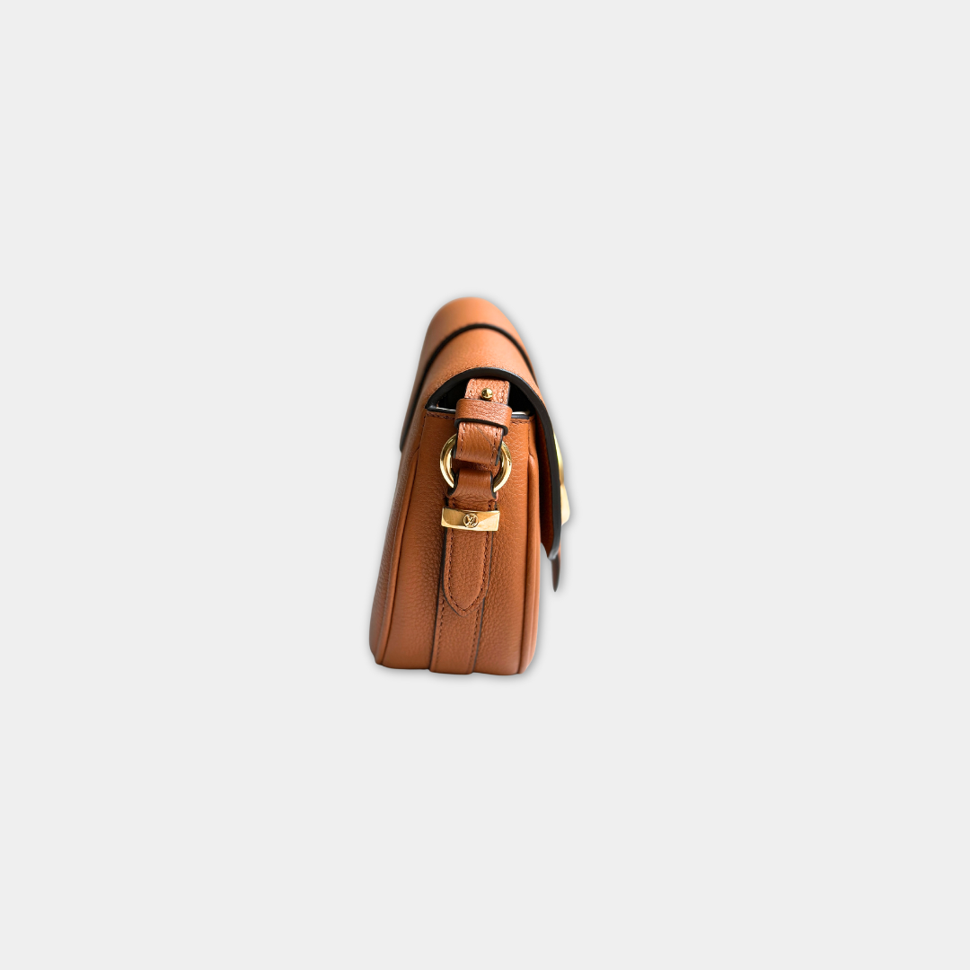 Louis Vuitton Microchipped Caramel Tan Pont 9 Soft MM Kelly's Authentic Boutique