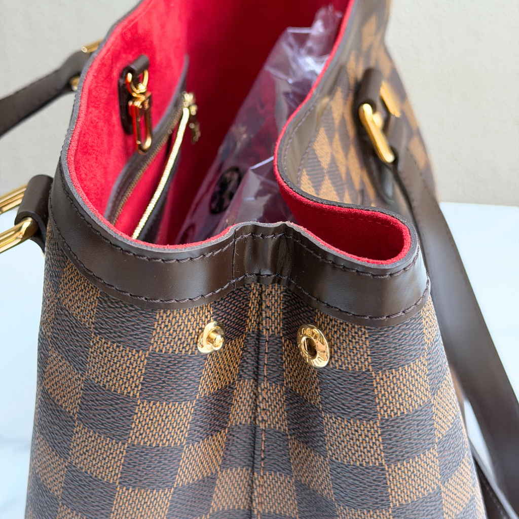 Louis Vuitton Damier Ebene Hampstead PM Tote Kelly's Authentic Boutique