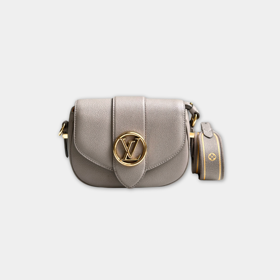 Louis Vuitton Microchipped Grey Pont 9 Soft PM Kelly's Authentic Boutique