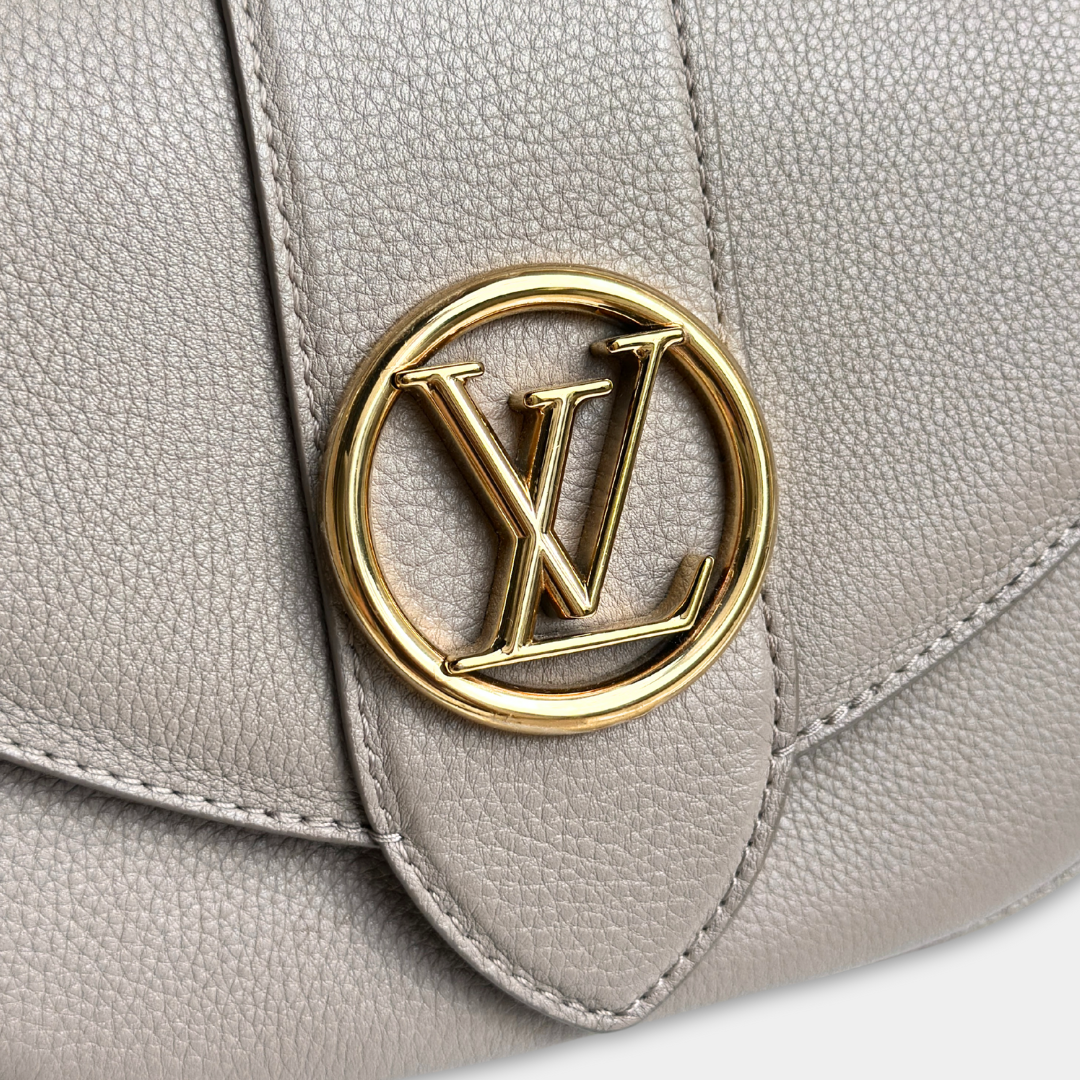 Louis Vuitton Microchipped Grey Pont 9 Soft PM Kelly's Authentic Boutique