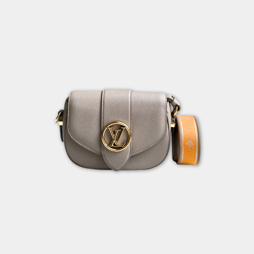 Louis Vuitton Microchipped Grey Pont 9 Soft PM Kelly's Authentic Boutique
