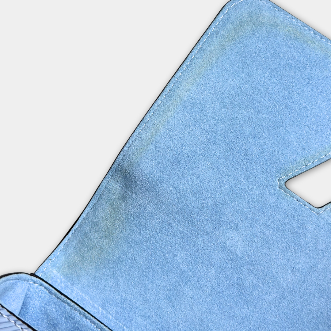 Louis Vuitton Microchipped Baby Blue Epi Twist MM Kelly's Authentic Boutique