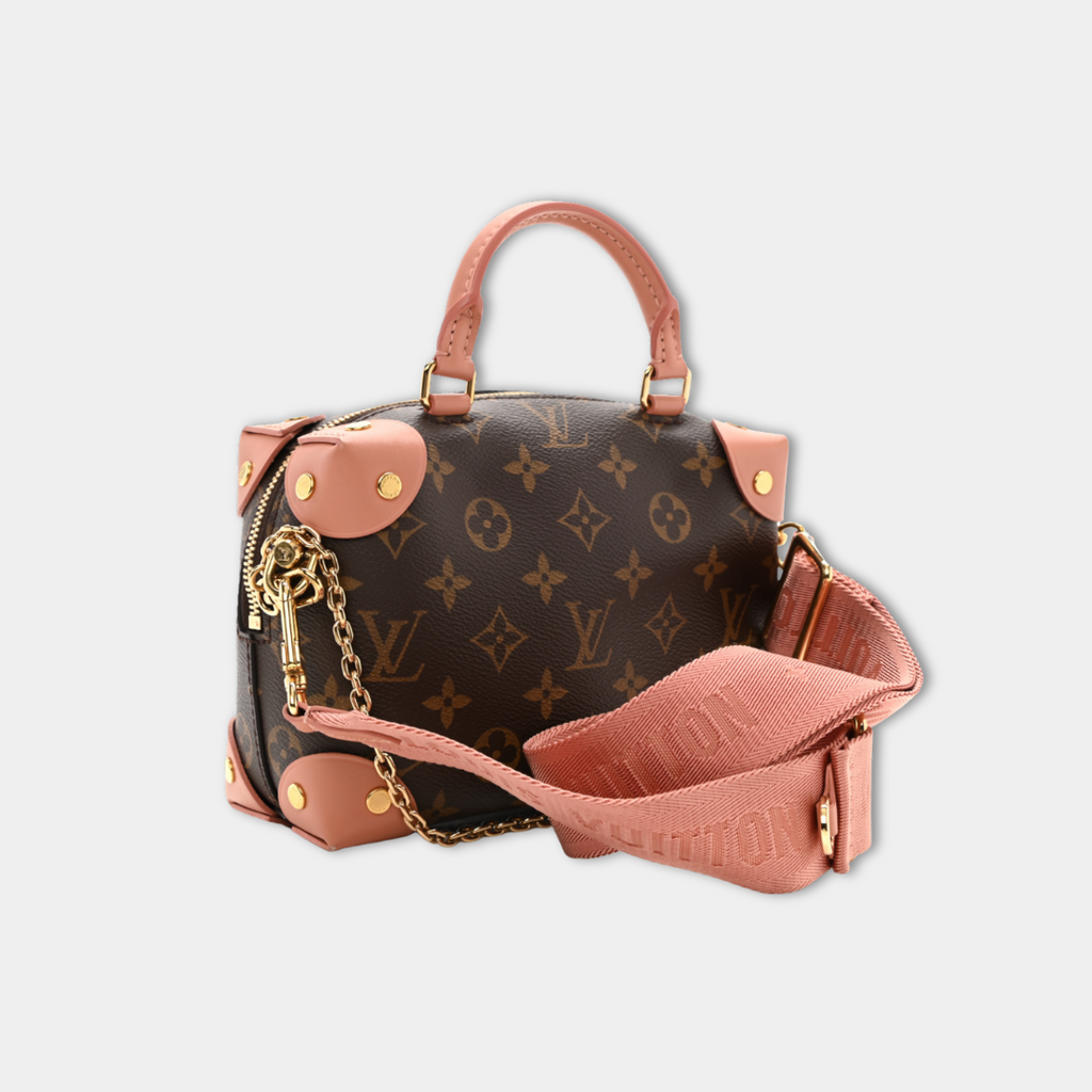 Louis Vuitton Monogram Petite Malle Souple Peach Kelly's Authentic Boutique