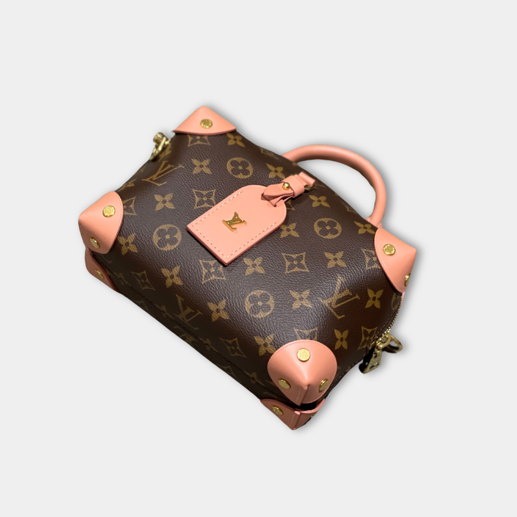 Louis Vuitton Monogram Petite Malle Souple Peach Kelly's Authentic Boutique