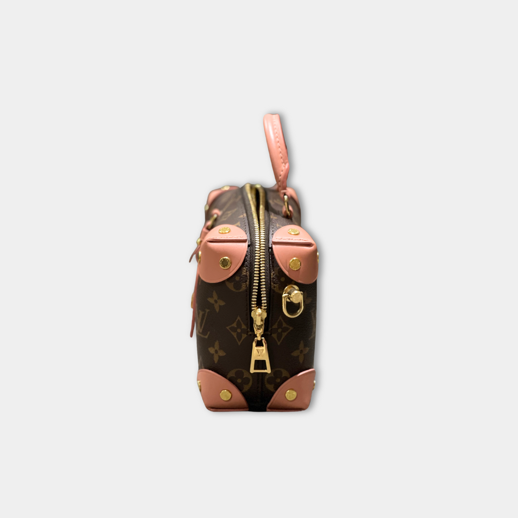 Louis Vuitton Monogram Petite Malle Souple Peach Kelly's Authentic Boutique