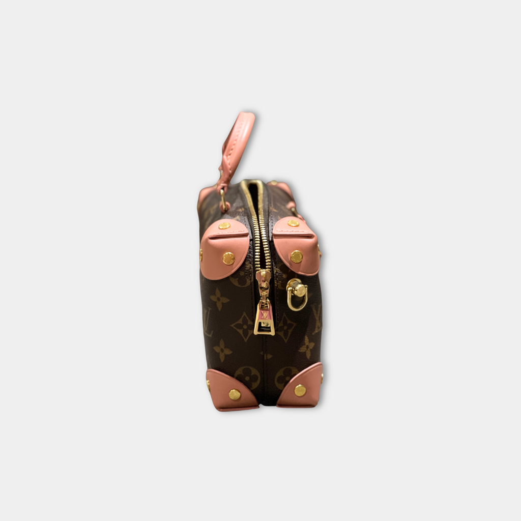 Louis Vuitton Monogram Petite Malle Souple Peach Kelly's Authentic Boutique