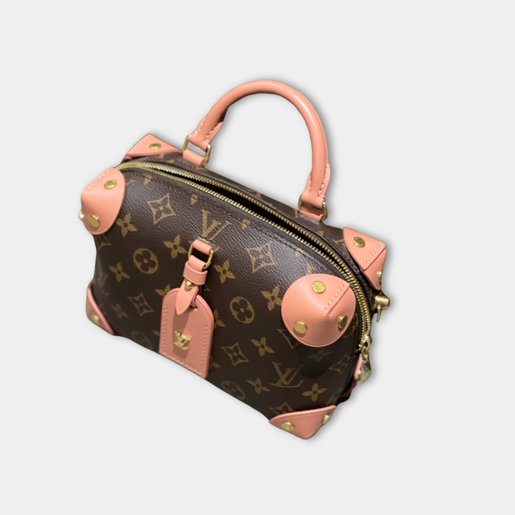 Louis Vuitton Monogram Petite Malle Souple Peach Kelly's Authentic Boutique