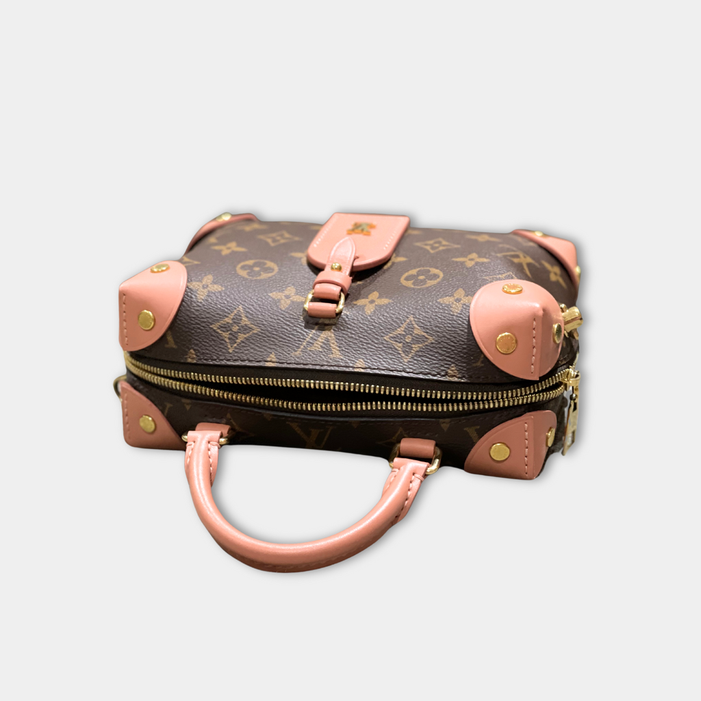 Louis Vuitton Monogram Petite Malle Souple Peach Kelly's Authentic Boutique