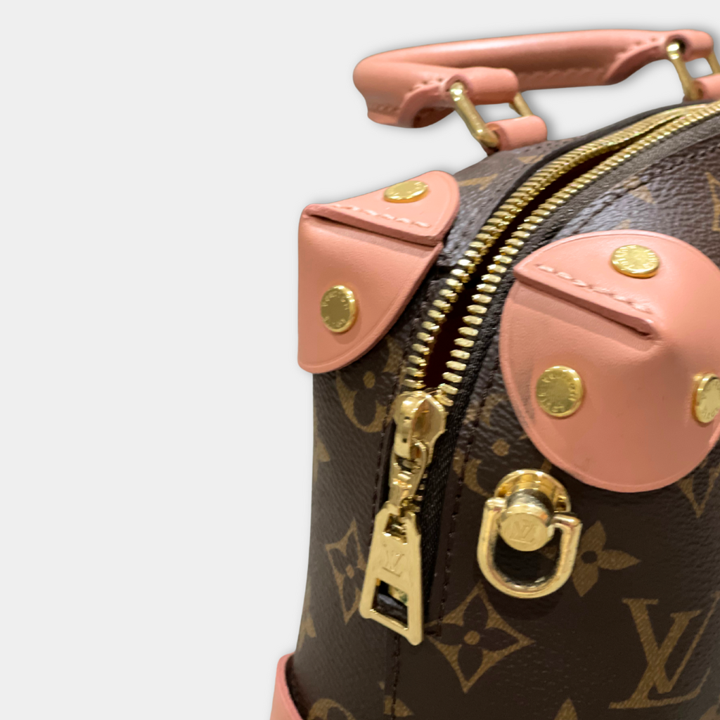 Louis Vuitton Monogram Petite Malle Souple Peach Kelly's Authentic Boutique
