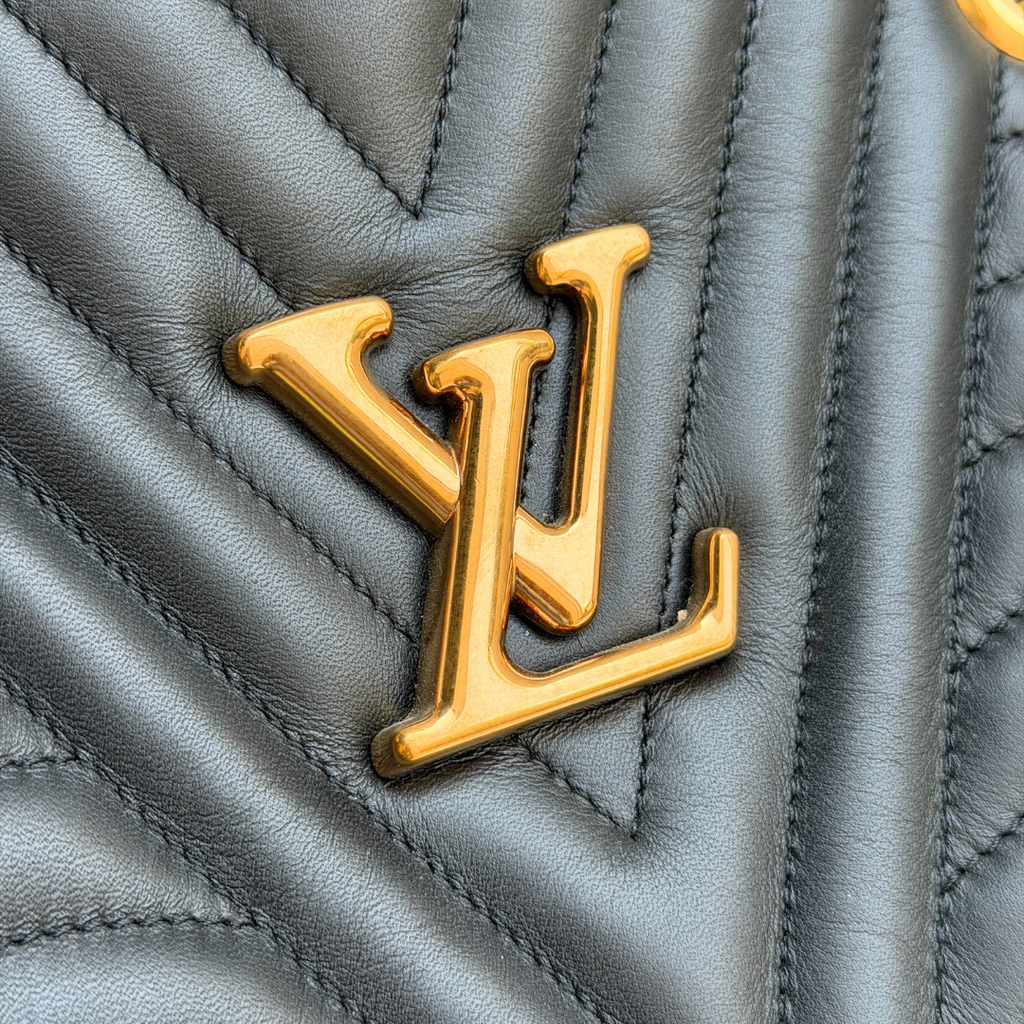 Louis Vuitton Black New Wave Chain Tote Kelly's Authentic Boutique