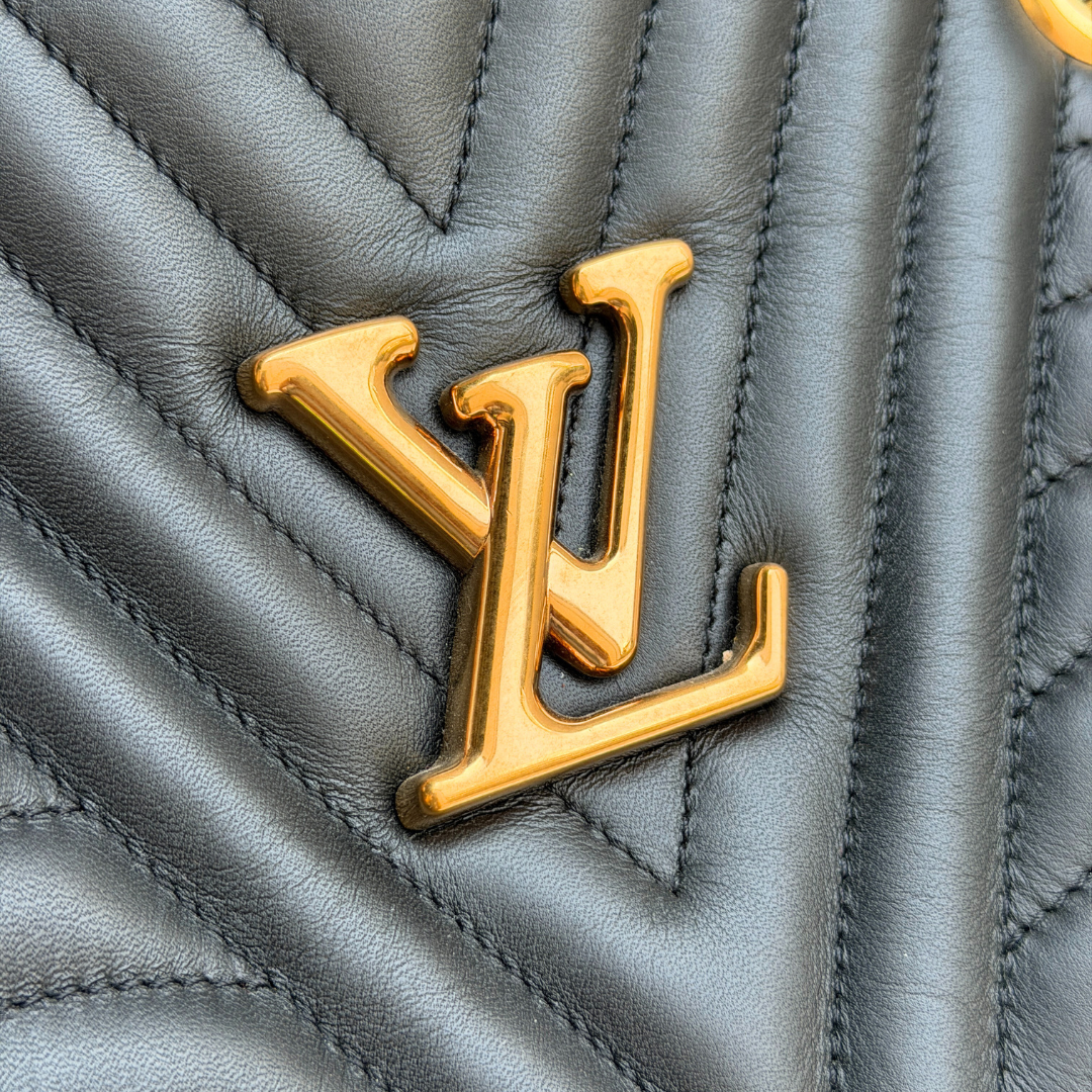 Louis Vuitton Black New Wave Chain Tote Kelly's Authentic Boutique