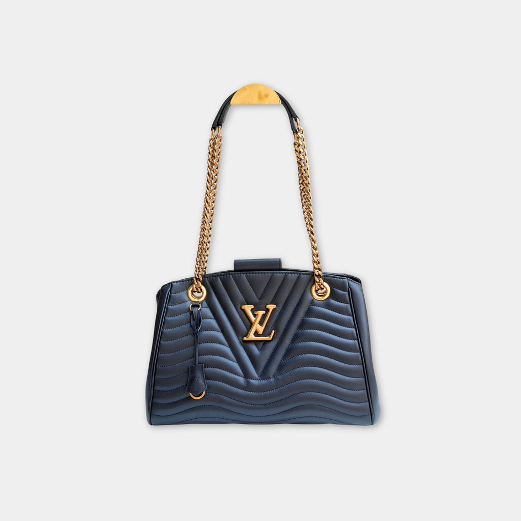 Louis Vuitton Black New Wave Chain Tote Kelly's Authentic Boutique