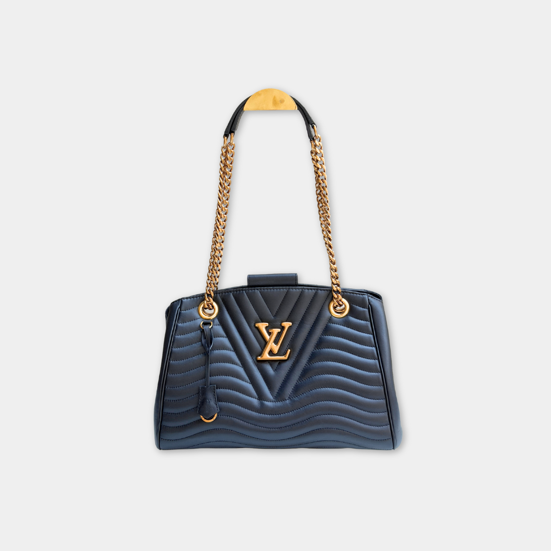 Louis Vuitton Black New Wave Chain Tote Kelly's Authentic Boutique