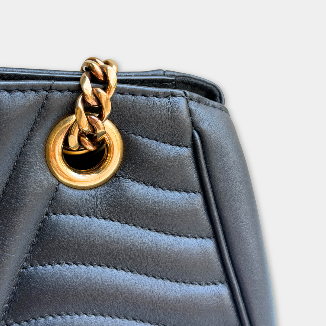 Louis Vuitton Black New Wave Chain Tote Kelly's Authentic Boutique