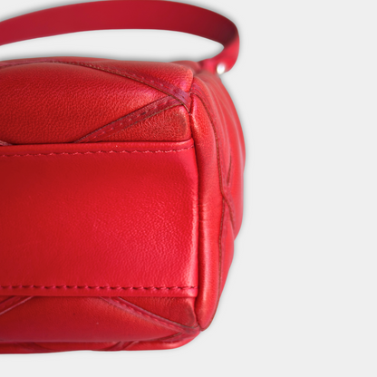 Louis Vuitton Red Malletage Twist GO-14 MM Shoulder Bag Kelly's Authentic Boutique
