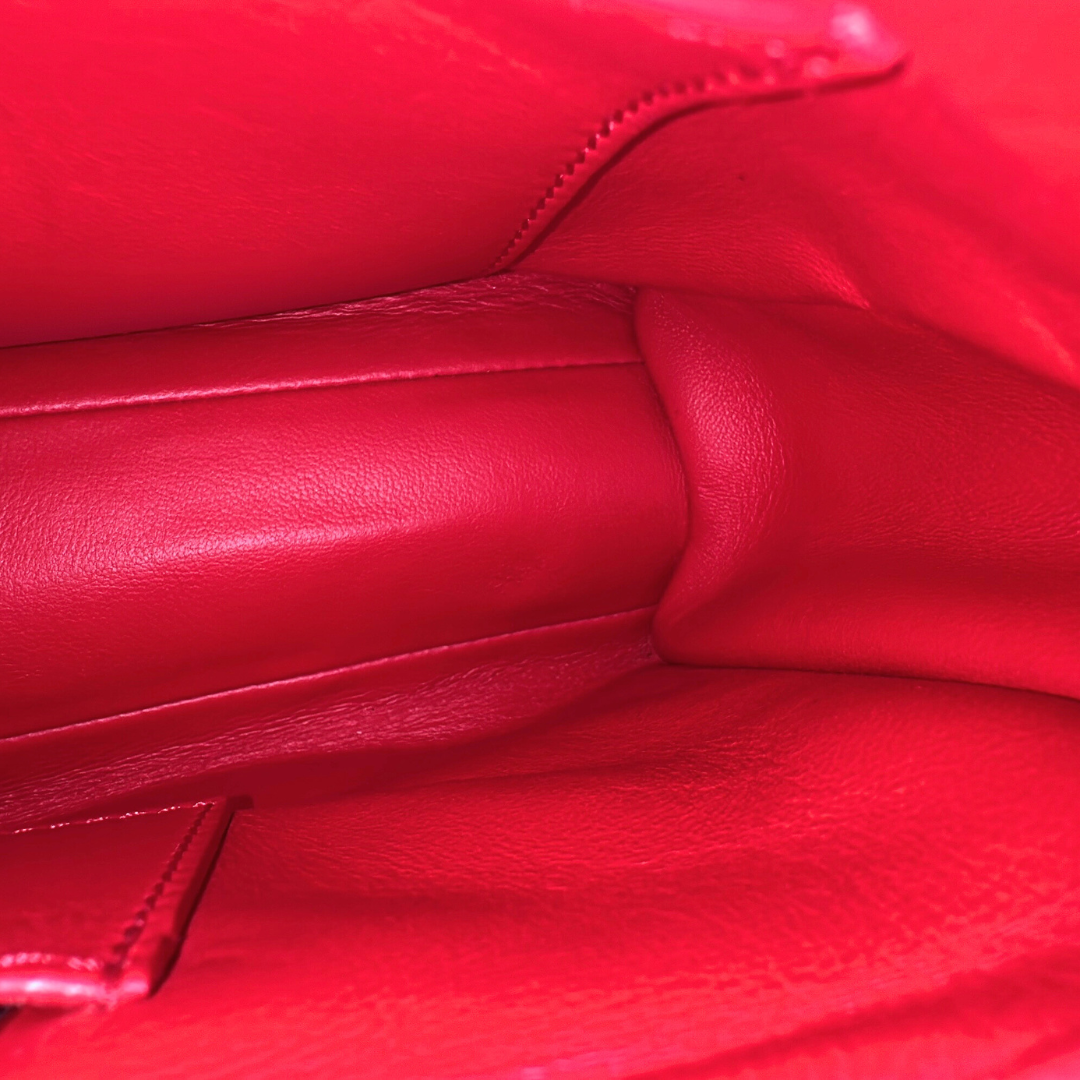 Louis Vuitton Red Malletage Twist GO-14 MM Shoulder Bag Kelly's Authentic Boutique
