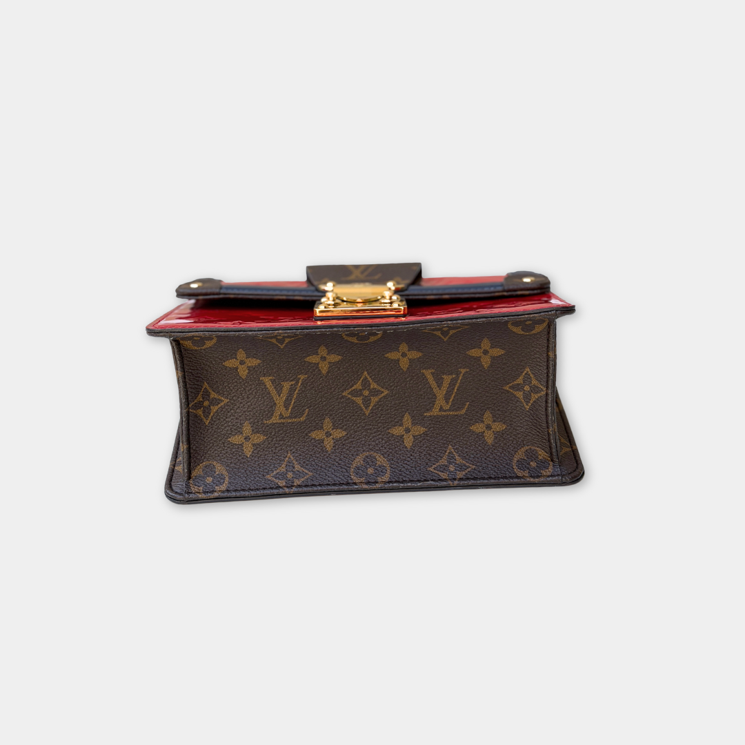 Louis Vuitton Microchipped Red Vernis Wydwood Shoulder Bag Kelly's Authentic Boutique