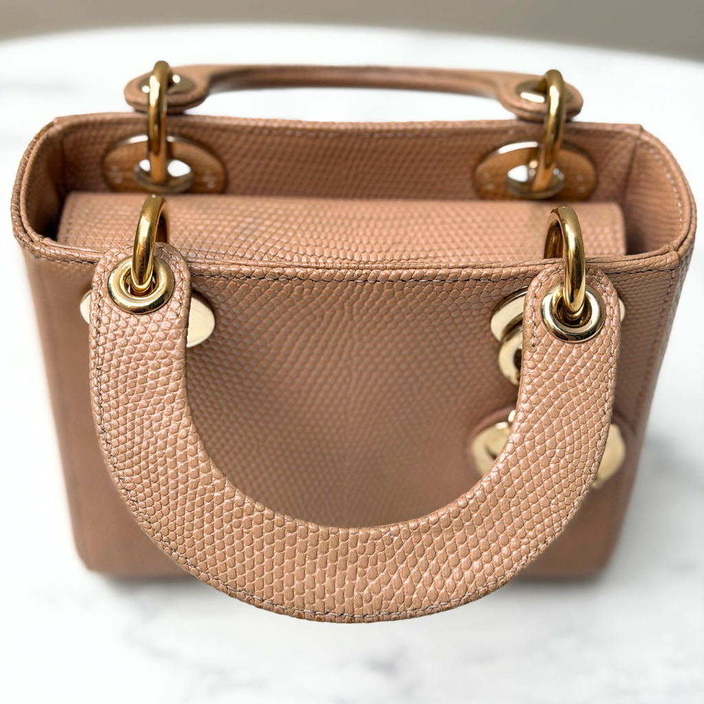 Python Mini Lady Dior Handbag Kelly's Authentic Boutique