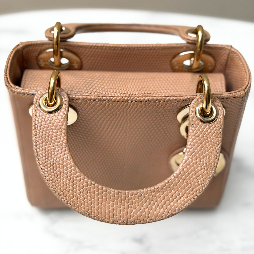 Python Mini Lady Dior Handbag Kelly's Authentic Boutique