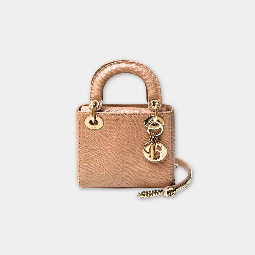 Python Mini Lady Dior Handbag Kelly's Authentic Boutique