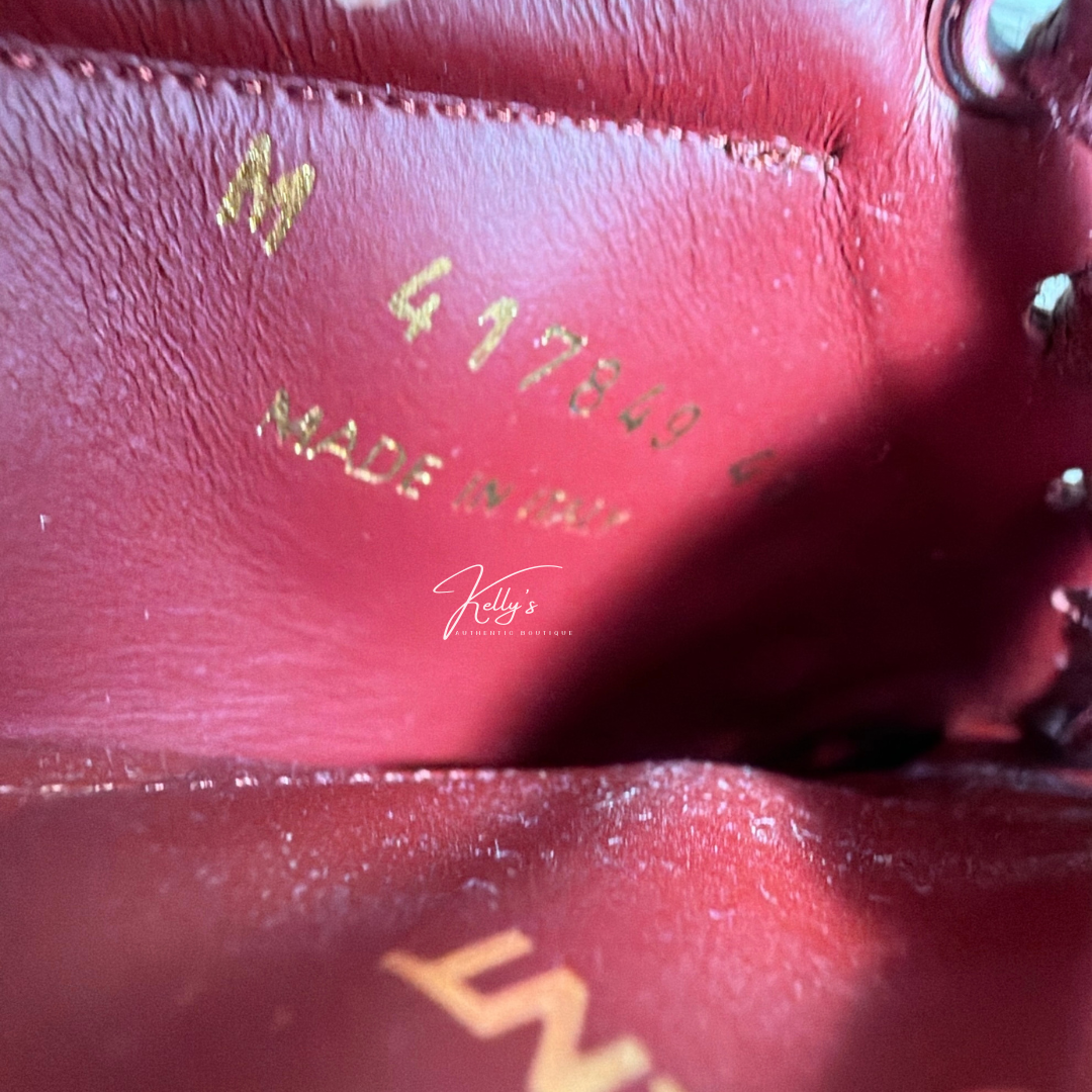 Saint Laurent Burgundy Leather Low Court Sneakers Kelly's Authentic Boutique