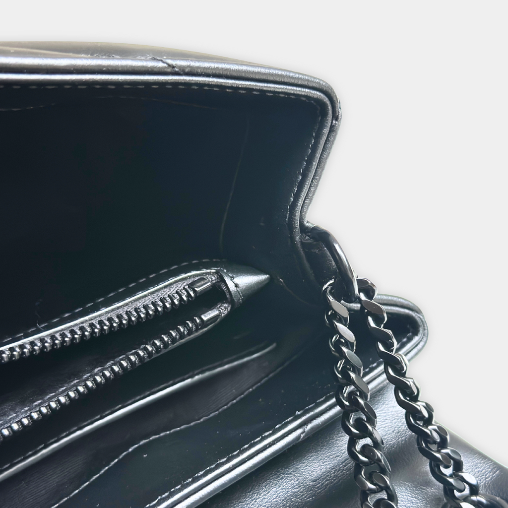 Saint Laurent Small Quilted So Black LouLou Kelly's Authentic Boutique