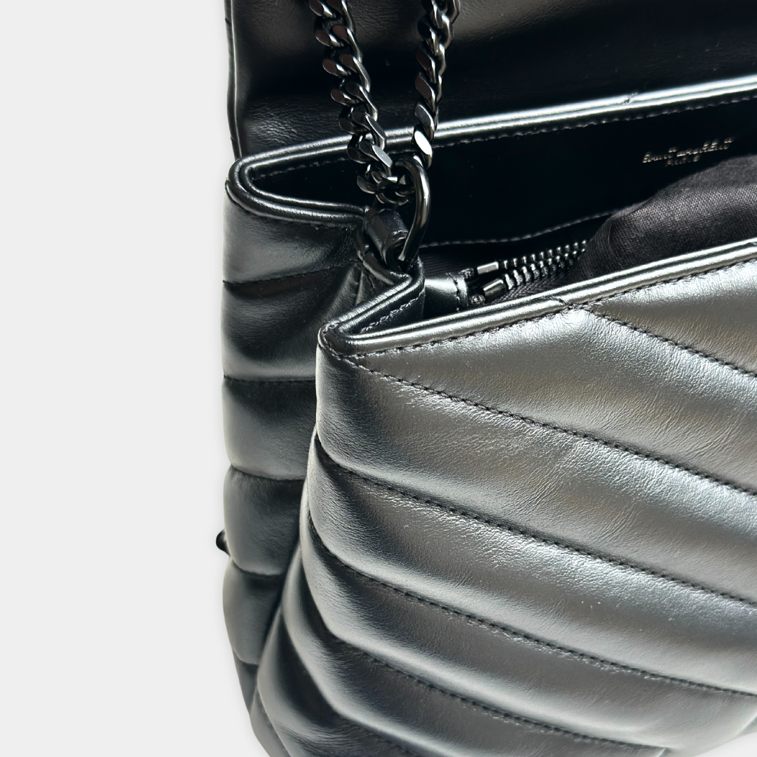 Saint Laurent Small Quilted So Black LouLou Kelly's Authentic Boutique
