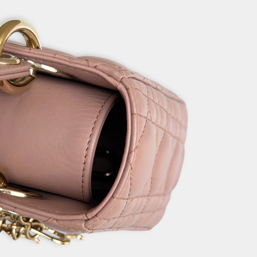 Small Blush Pink My ABCDior Lady Dior Kelly's Authentic Boutique