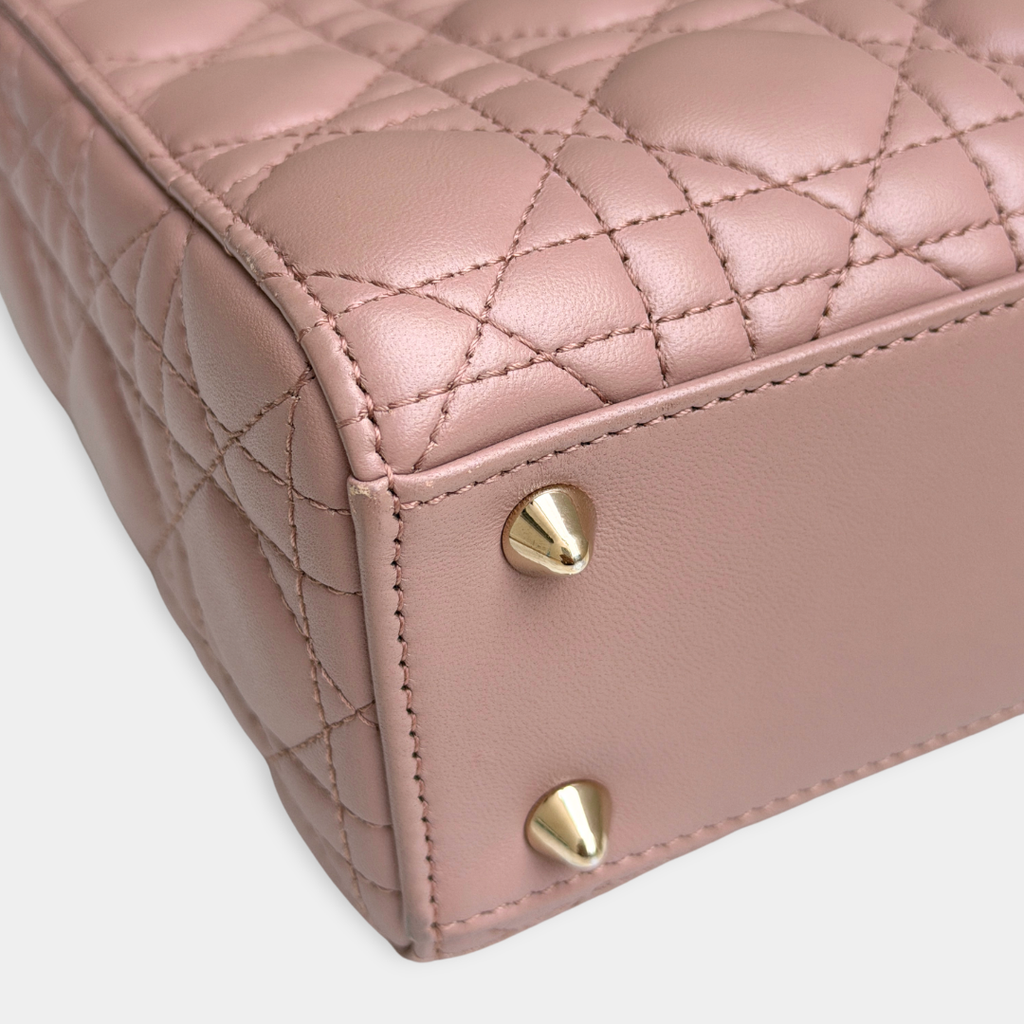 Small Blush Pink My ABCDior Lady Dior Kelly's Authentic Boutique